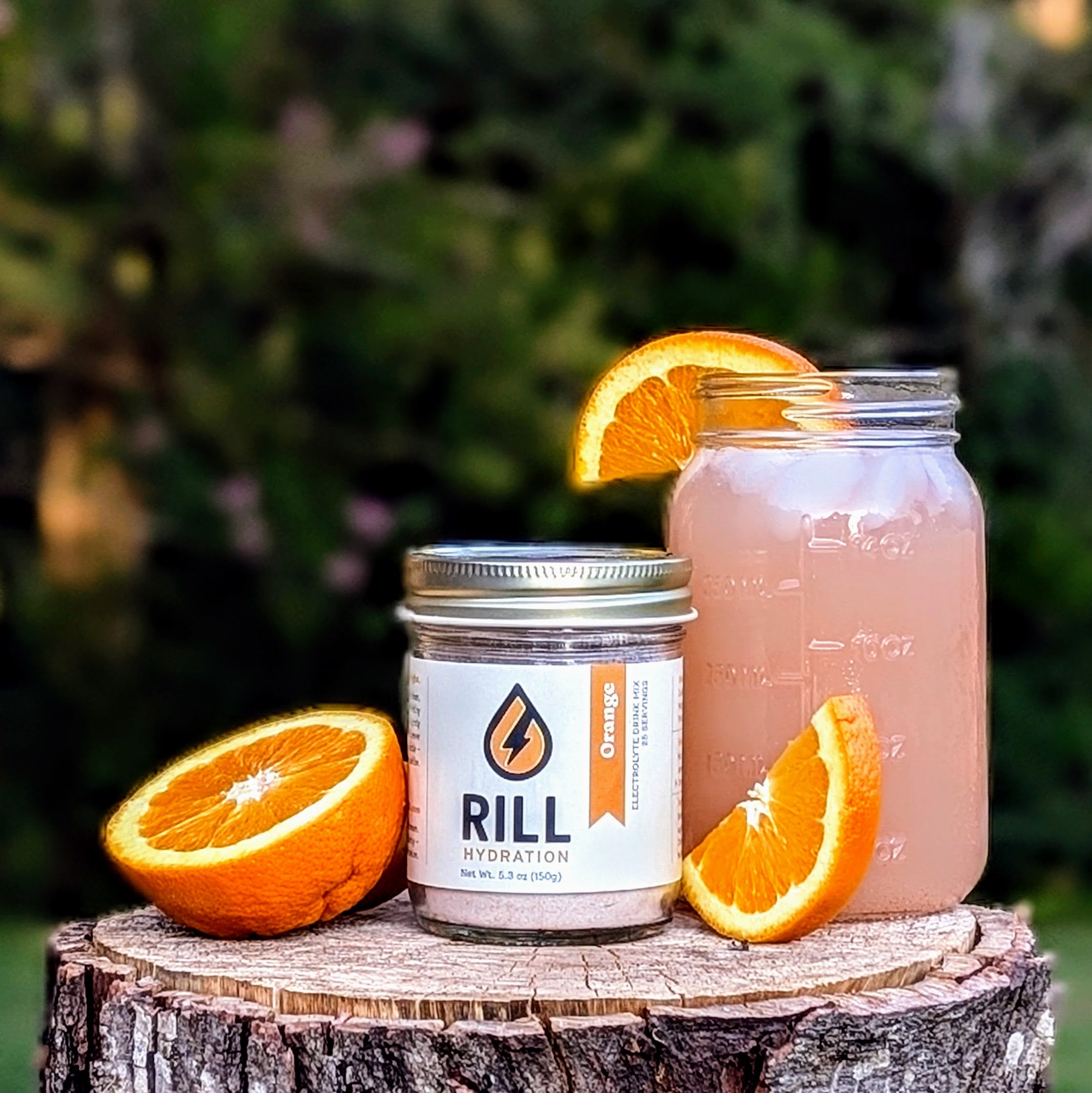 Orange Rill - Clean Hydration Drink Mix, 25 Serving Bulk Jar